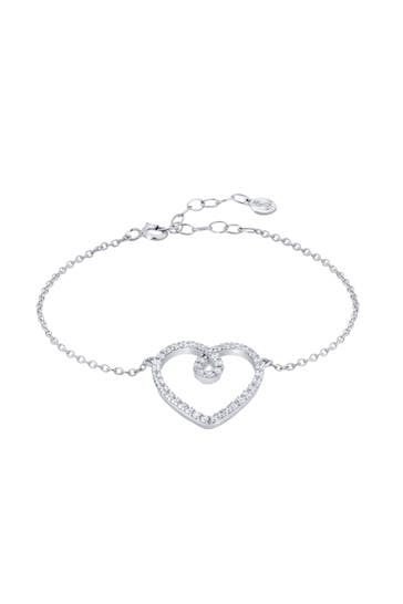 LEIS Armband 925 Sterling Silber rhodiniert Glänzend Zirkonia weiß silber