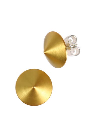 DEMARIE Ohrringe Metall eloxiertes Aluminium Matt/Glanz Gold neongelb