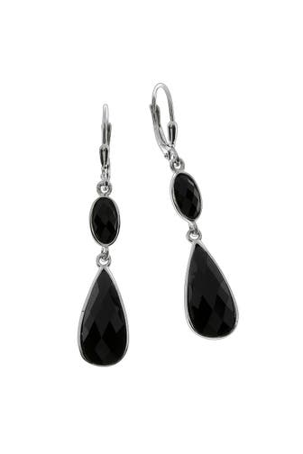 ZEEME Ohrringe 925 Sterling Silber rhodiniert silbergrau