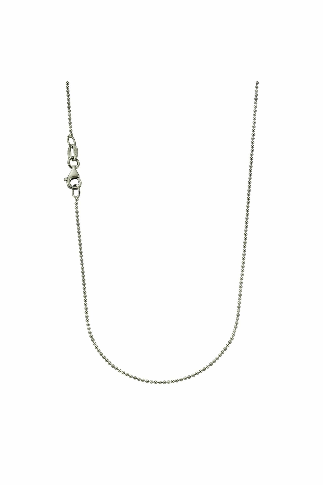 ZEEME Kette 925/- Sterling Silber rhodiniert 45cm silber, Bild 1