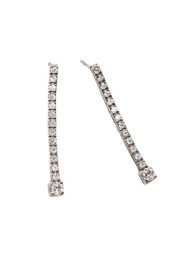 LEIS Ohrringe 925 Sterling Silber rhodiniert Glänzend Zirkonia weiß silber