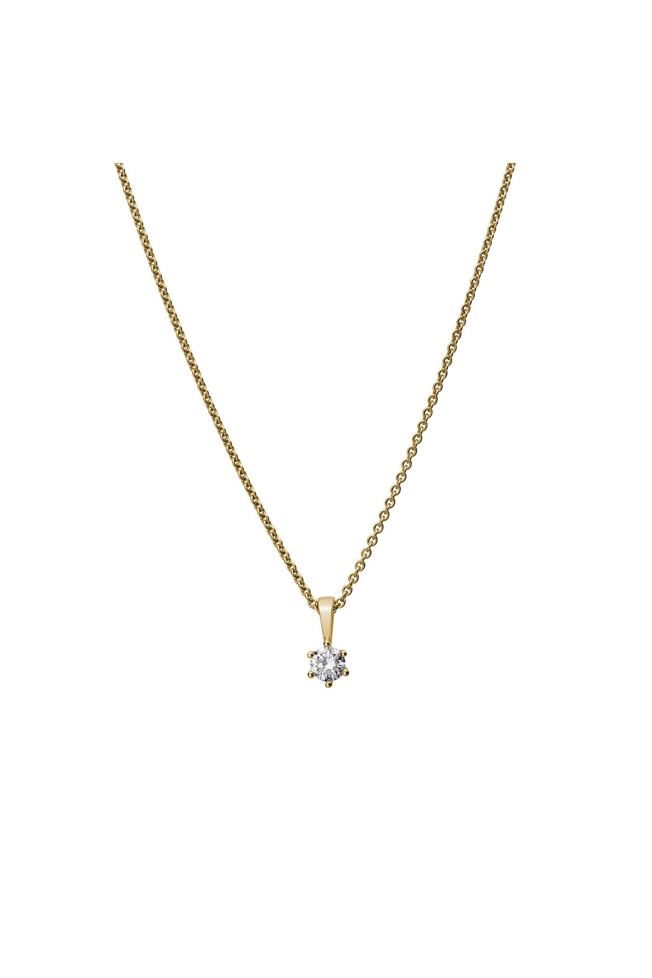 LYOMI Kette 585/- Gelbgold  1 synth. Diam. 0,20 ct. gelb, Bild 1
