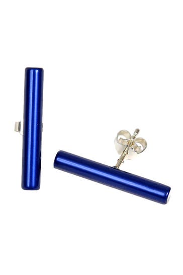 DEMARIE Ohrringe eloxiertes Aluminium blau blau