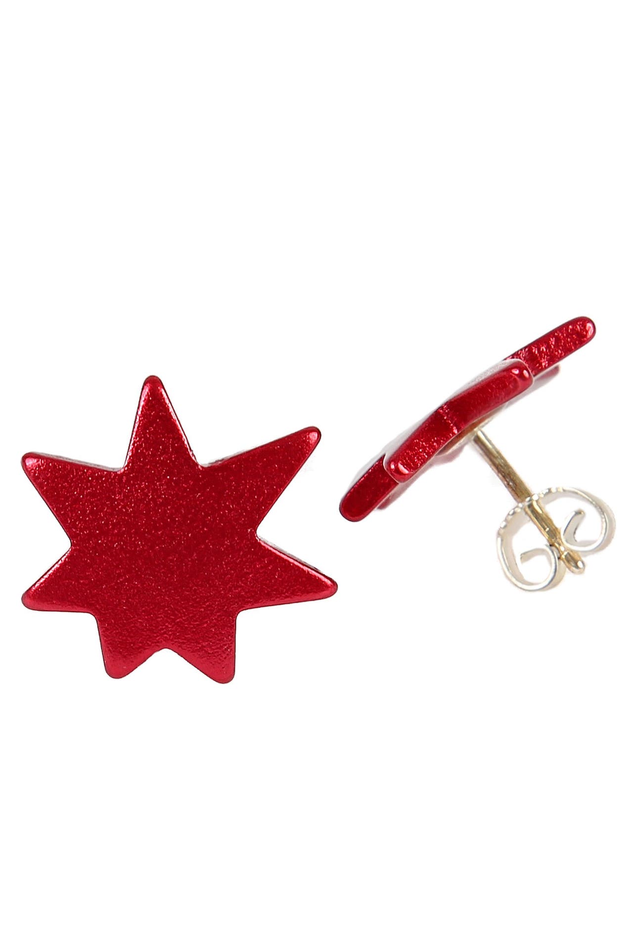 DEMARIE Ohrringe eloxiertes Aluminium himbeere, Bild 1