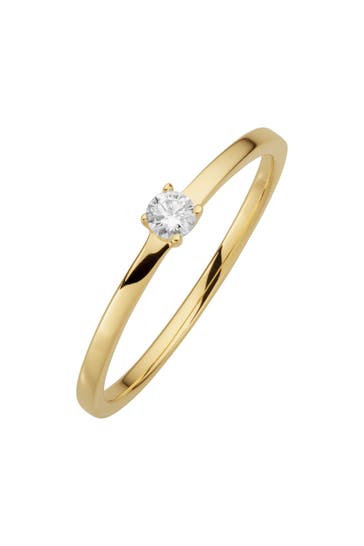 OROLINO Ring 585/- Gelbgold glanz 1 Brill. 0,10ct. weiß gelb