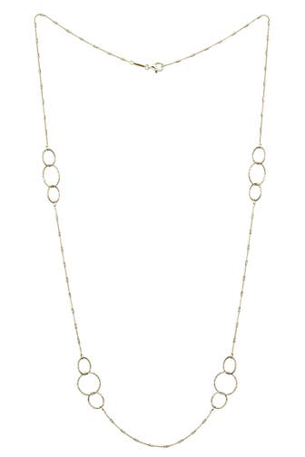DER KETTENMACHER Kette 925/- Sterling Silber diamantiert vergoldet 80 cm gelb