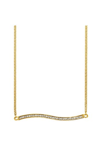 CAI Kette 925/-Sterling Silber vergoldet Topas gelb