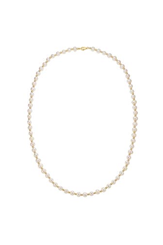 FASCINATION BY ELLEN K. Kette Gold 585 Perle weiß 6mm gelb