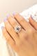 Ring Silber 925 rhodiniert mit schwarzer Perle silber