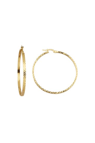 FASCINATION BY ELLEN K. Ohrringe 375/- Gelbgold diamantiert Ø 45mm gelb