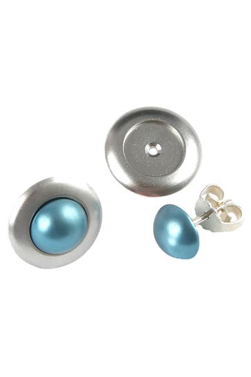 DEMARIE Ohrringe eloxiertes Aluminium hellblau