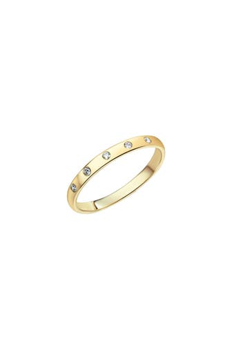 FASCINATION BY ELLEN K. Ring 375 Gold mit 5x Zirkonia weiß gelb