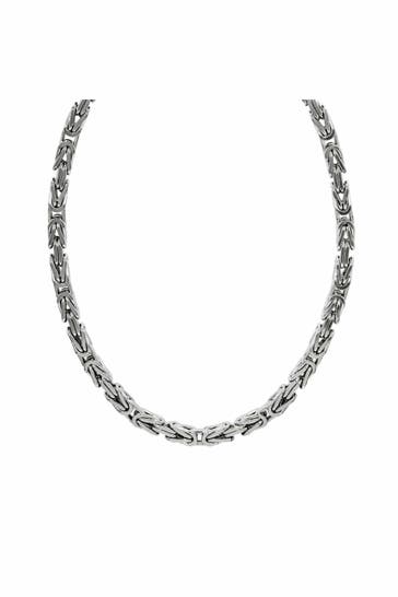 ZEEME Kette Königskette 925-/ Sterling Silber poliert silber