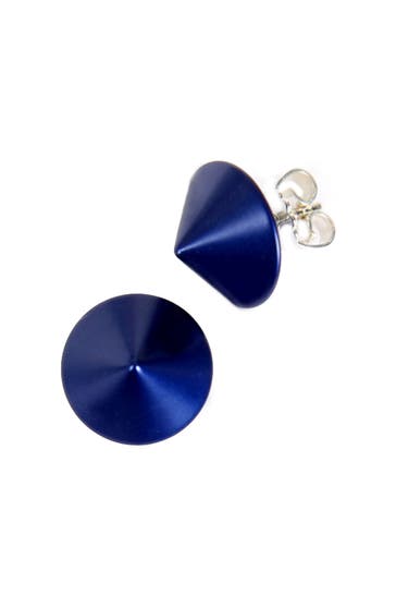 DEMARIE Ohrringe Metall eloxiertes Aluminium Matt/Glanz Blau blau