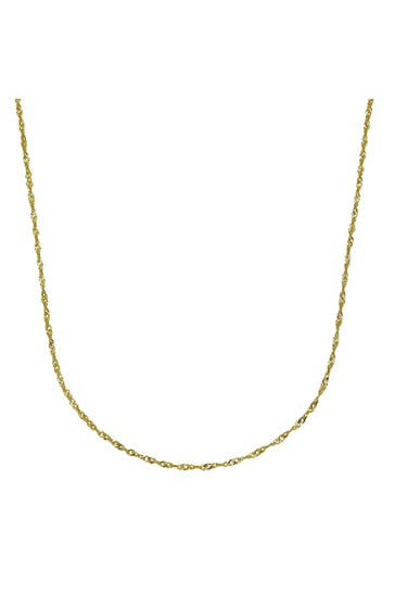 FASCINATION BY ELLEN K. Kette Gold 333 Singapurkette mit einer Länge von 42cm gelb