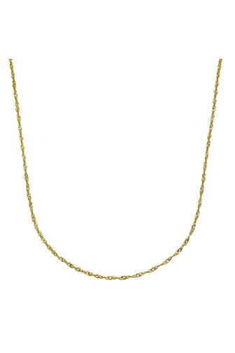 FASCINATION BY ELLEN K. Kette Gold 333 Singapurkette mit einer Länge von 42cm gelb