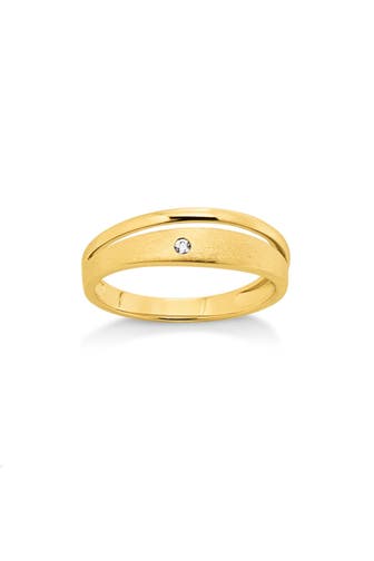 OROLINO Ring Gold 585 glanz/matt mit Brillant 0,02ct.