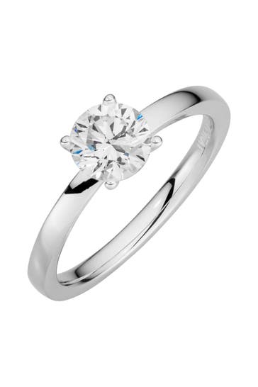 LYOMI Ring 585/- Weißgold  1 synth. Diam. 1,0 ct. silber