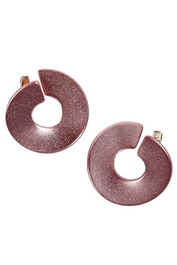 DEMARIE Ohrringe eloxiertes Aluminium rosafarben rosa