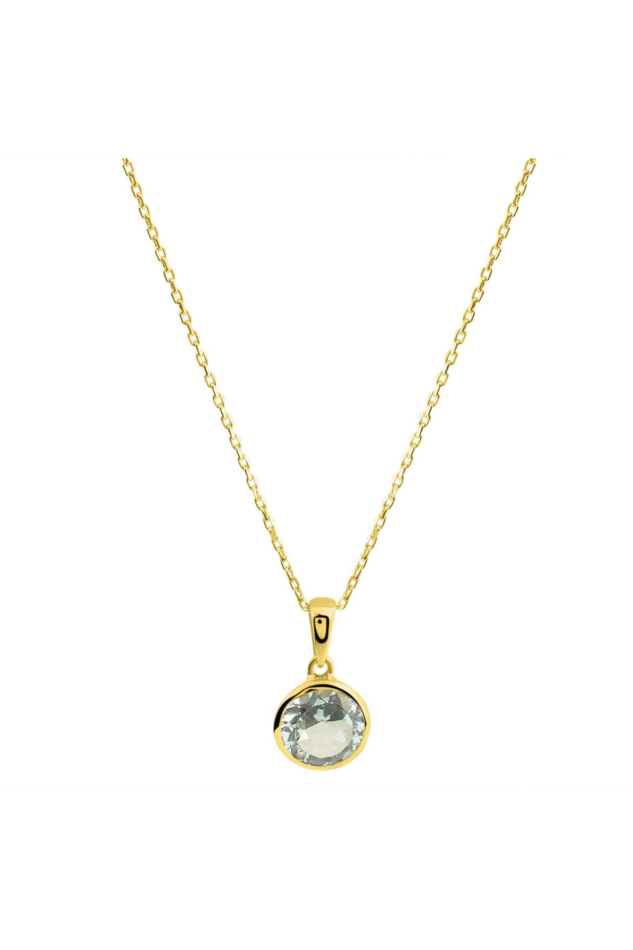 FASCINATION BY ELLEN K. Kette 585/- Gelbgold Blautopas gelb, Bild 1