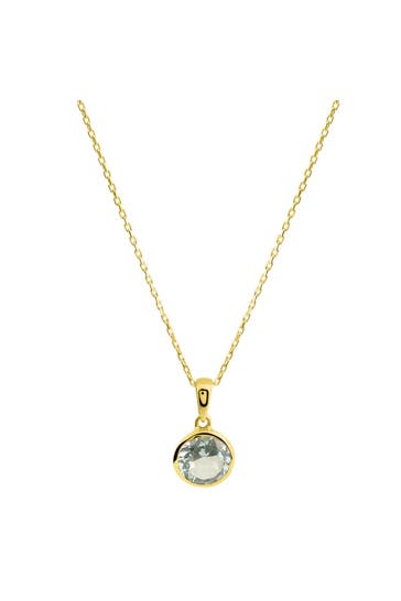 FASCINATION BY ELLEN K. Kette 585/- Gelbgold Blautopas gelb