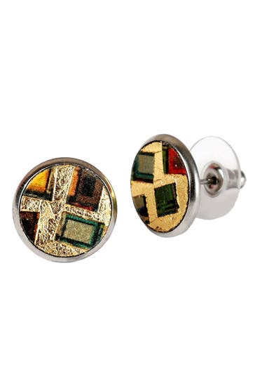 DEMARIE Ohrringe Edelstahl mit Silber-/Goldeinlage mehrfarbig