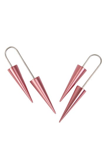 DEMARIE Ohrringe eloxierte Aluminium Ohrhänger rosa