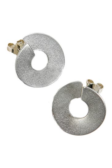 DEMARIE Ohrringe eloxiertes Aluminium silberfarben silbergrau