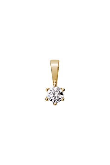 LYOMI Anhänger 585/- Gelbgold  1 synth. Diam. 0,10 ct.