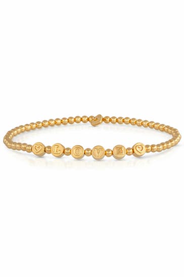 CAI Armband 925/- Sterling Silber vergoldet LOVE gelb