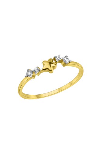 FASCINATION BY ELLEN K. Ring 375/- Gelbgold bicolor Zirkonia
