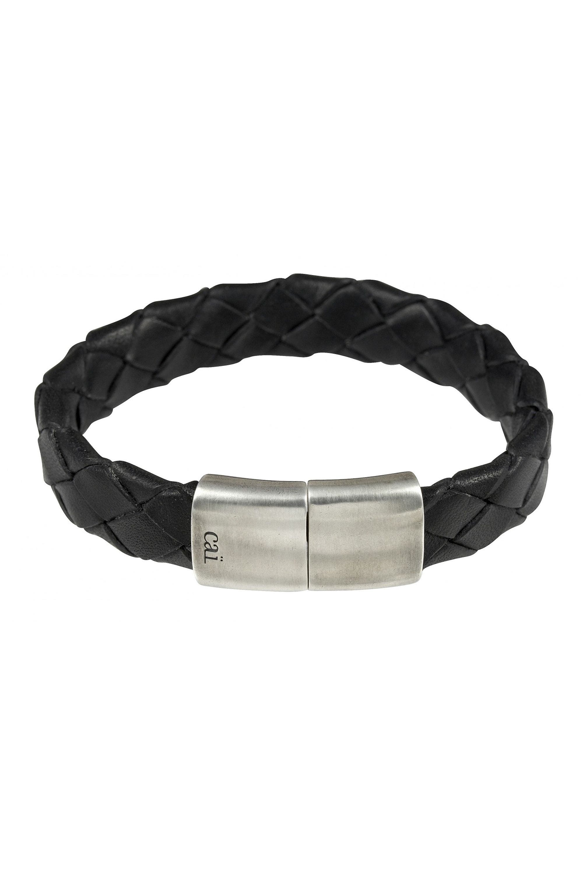 Armband 925/- Sterling Silber rhodiniert - kaufen Outletcity Magnetverschluss CAI Lederband » | online günstig