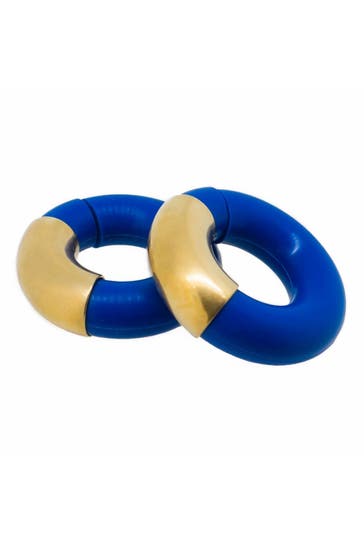 DEMARIE Ohrringe 925/- Sterling Silber Silikon gelb