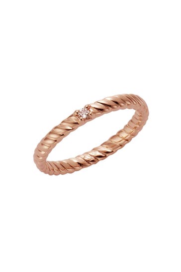 JAMELLI Ring 925/- Sterling Silber rotverg. mit Weißtopas rot
