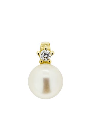 OROLINO Anhänger 585 Gold mit Brillant 0,03ct. + Perle weiß 5,5-6mm