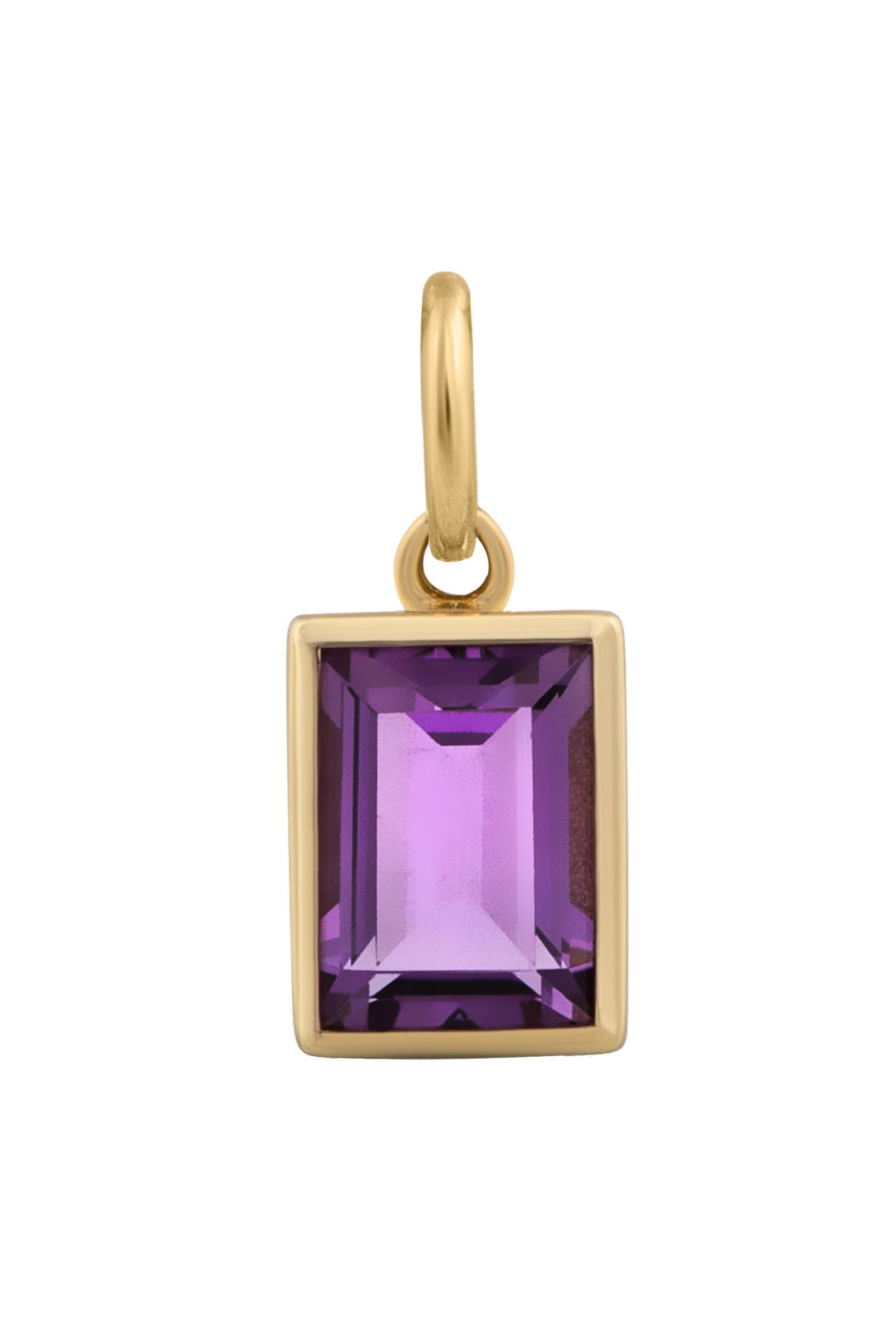 OROLINO Anhänger 585 Gold mit echtem Amethyst 6,5x4,5mm, Bild 1