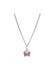 Halskette 925 Sterling Silber Kristall pink