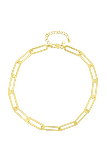 FASHIONBOX Kette Messing vergoldet gelb