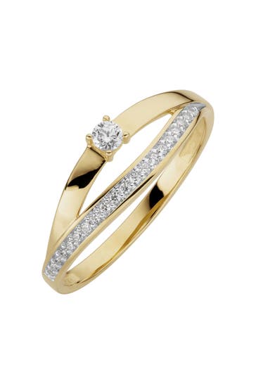 OROLINO Ring 333/- Gelbgold glanz synth. Zirkonia