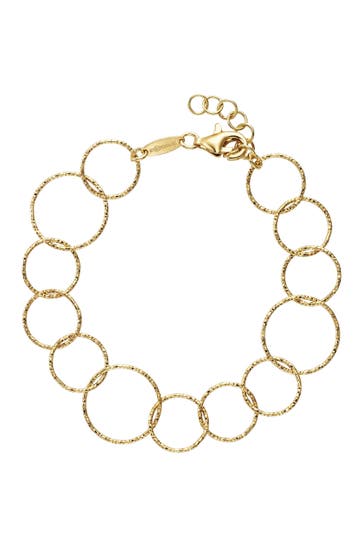 DER KETTENMACHER Armband 925/- Sterling Silber vergoldet  19,5 cm gelb