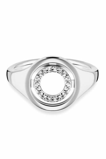 CAI Ring 925/- Sterling Silber rhodiniert Topas