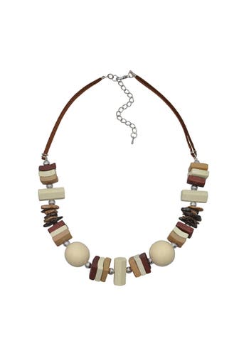 STEUER Kette Textil Holz Metall braun braun