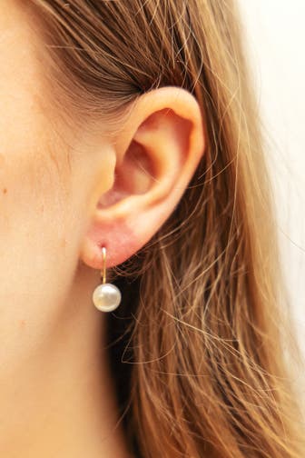 FASCINATION BY ELLEN K. Ohrringe Gold 585 Perle weiß gelb