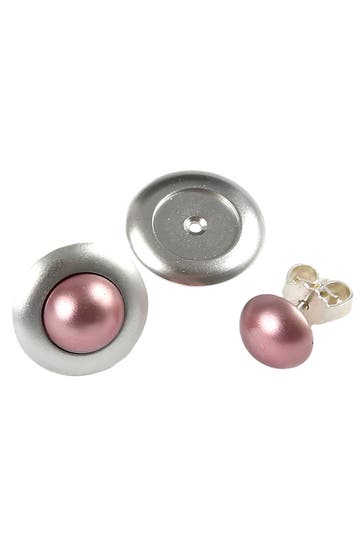 DEMARIE Ohrringe eloxiertes Aluminium rosa