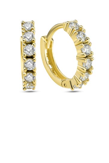 DKENIZ Ohrringe 925/- Sterling Silber vergoldet Halbkranz gold