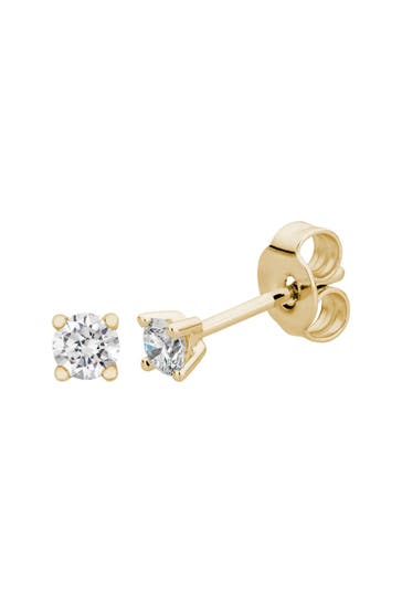 LYOMI Ohrringe 585/- Gelbgold  2 synth. Diam. 0,25 ct. gelb