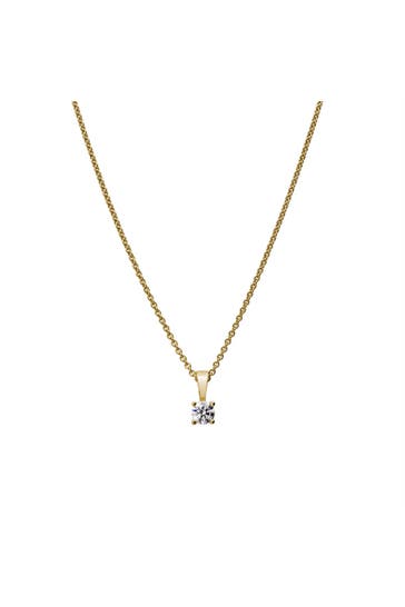 LYOMI Kette 585/- Gelbgold  1 synth. Diam. 0,25 ct. gelb