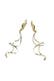 Ohrringe 333 Gold zweifarbig Spirale gelb