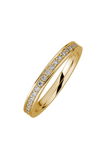 LYOMI Ring 585/- Gelbgold 21 synth. Diam. 0,24ct. gelb