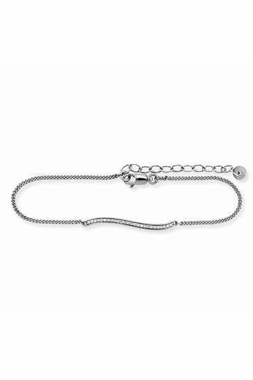 CAI Armband 925/- Sterling Silber rhodiniert Topas silber